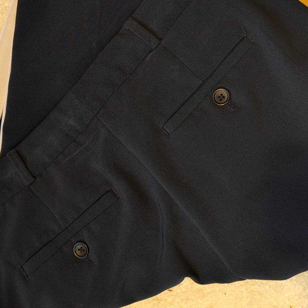 J. Crew Logan Navy Blue Pants with White Stripe - Picture 5 of 5